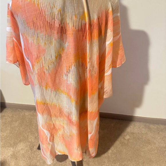 Rachel Zoe Peach and White Kimono - Picture 5 of 12